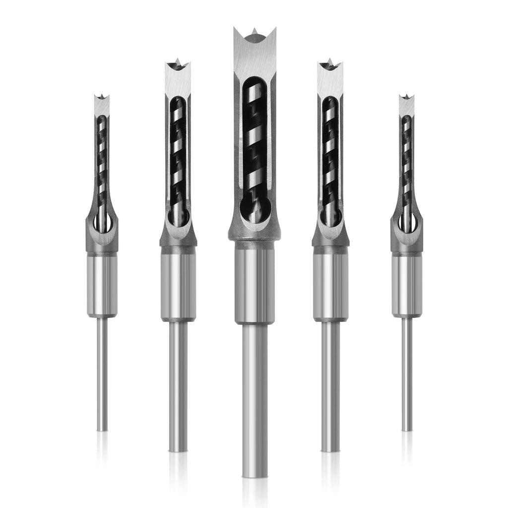 Woodworking Square Drill HSS Twist Square Hole Drill Bits Auger Mortising Chisel Extended Saw for Woodworking Tools