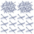 30Pcs 1/8 Inch Toggle Bolt and Wing Nut Kit for Hanging Heavy Items on Drywall