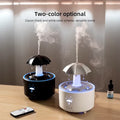 Humidifier Cloud Raindrop Aroma Essential Oil Diffuserremote Control Night Light Desktop Fountain Water Drop Sound for Home