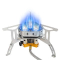 Camping Gas Stove 5800W 3 Head Gas Burner Tourist Strong Fire Furnace Climbing Hiking Equipment Picnic Kitchen Cookware