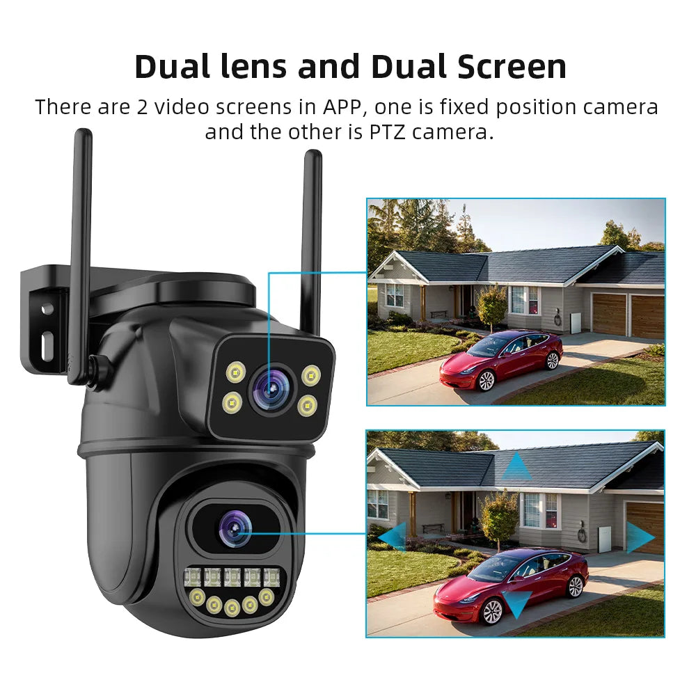 Outdoor WiFi PTZ camera with dual lens – view 2