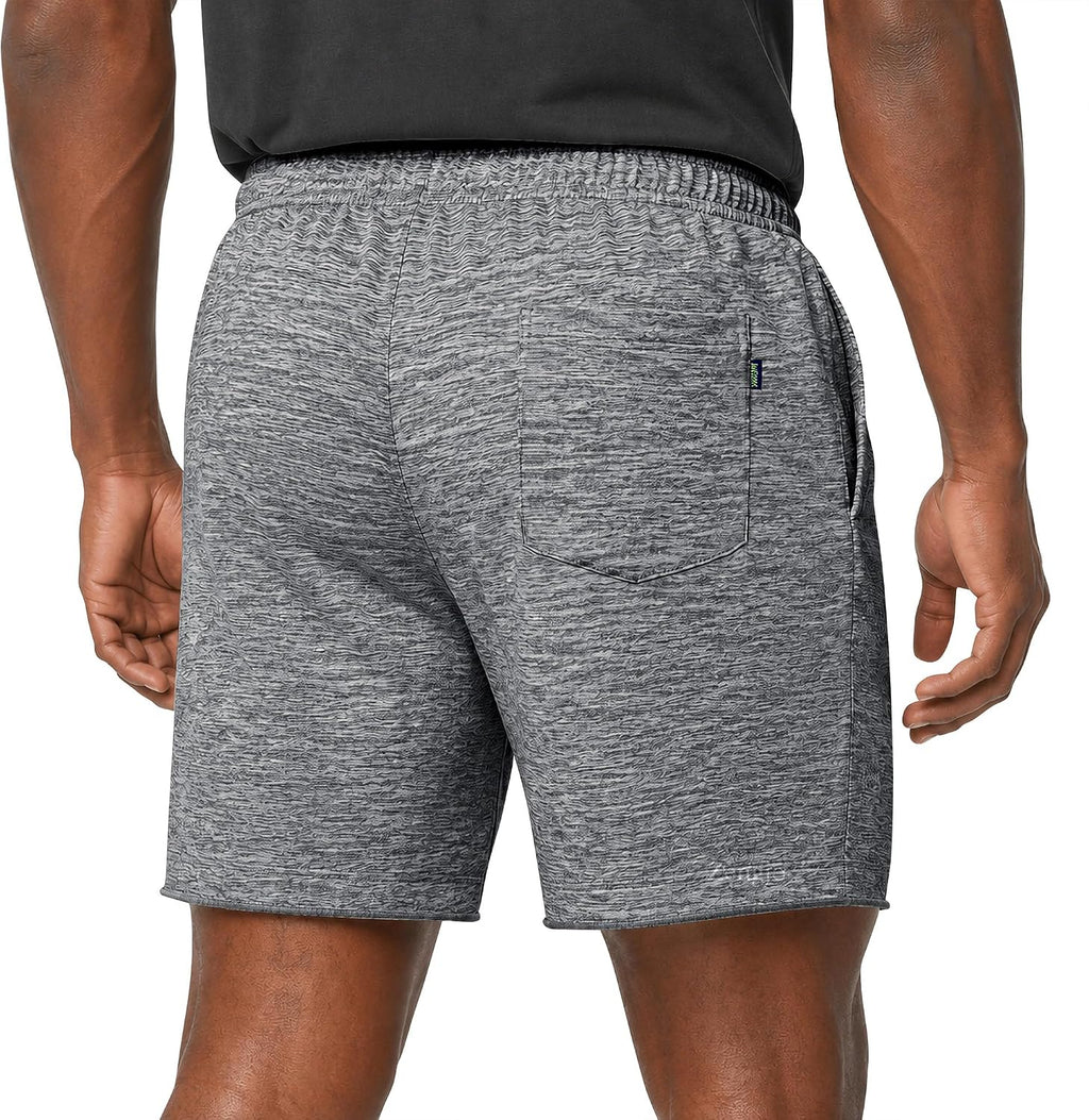 Mens Sweat Shorts, 6 Inch Inseam Lounge Shorts with Pockets
