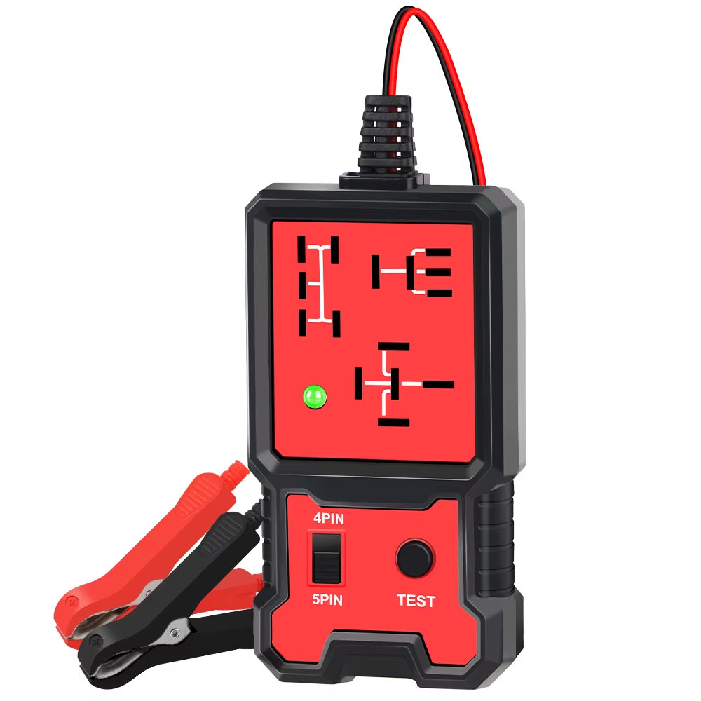 2025 Latest Red Relay Tester 12V General Electronic Automotive Circuit Tester Automotive Maintenance Tool