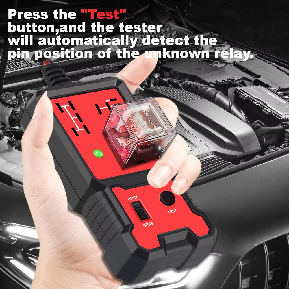 LED Indicator Light Car Battery Checker Automotive Electronic Relay Tester Car Relay Test Automotive Accessories Universal 12V