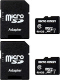 Micro Center 64GB Class 10 Microsdhc Flash Memory Card with Adapter, 2Pack