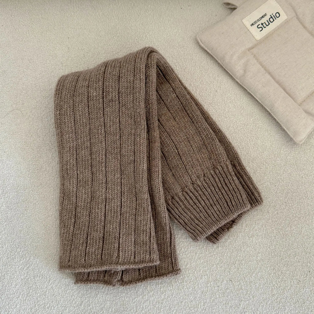30% Wool Leg Warmers Women Autumn and Winter Knitted Warm Foot Cover Long Socks JK Girls Lolita Leg Warmers Knee Socks Stockings