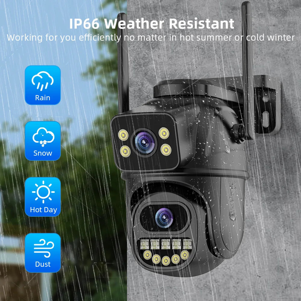 Outdoor WiFi PTZ camera with dual lens – view 3