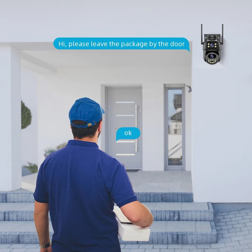 Outdoor WiFi PTZ camera with dual lens – view 4