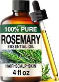 100% Pure Rosemary Essential Oil for Hair, Undiluted - 4 Fl Oz