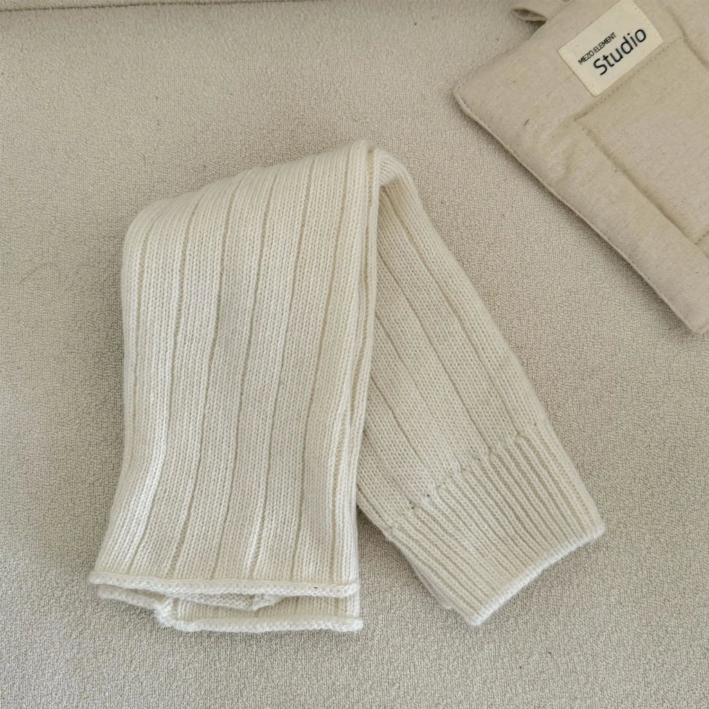 30% Wool Leg Warmers Women Autumn and Winter Knitted Warm Foot Cover Long Socks JK Girls Lolita Leg Warmers Knee Socks Stockings