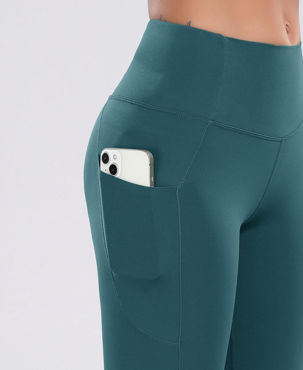Women'S Yoga Short Side Pockets Workout Running Gym Shorts