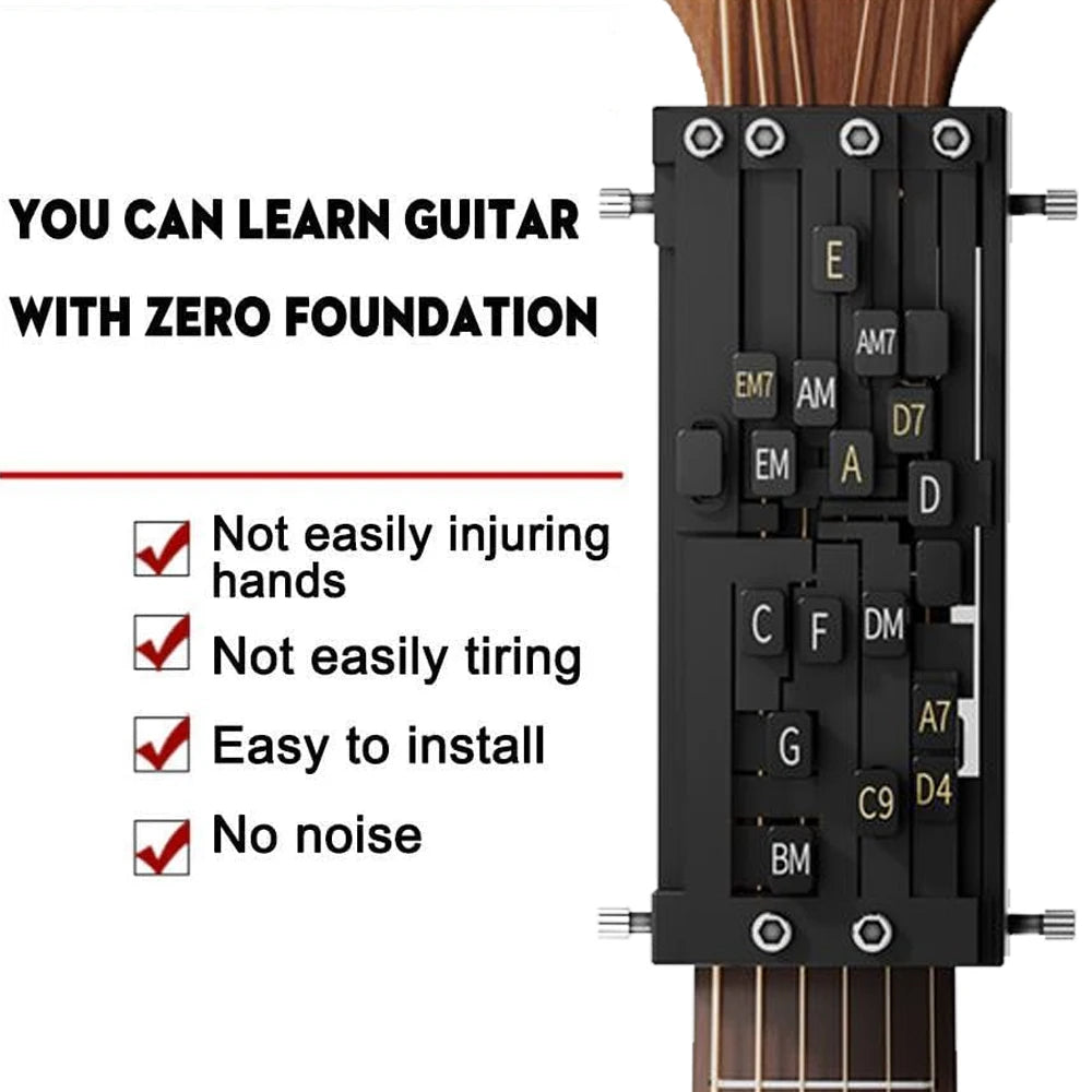 Guitar Chord Presser, Guitar Chord Trainer, Guitar Chord Helper, Guitar Aid Chords Learning Tools for Beginners