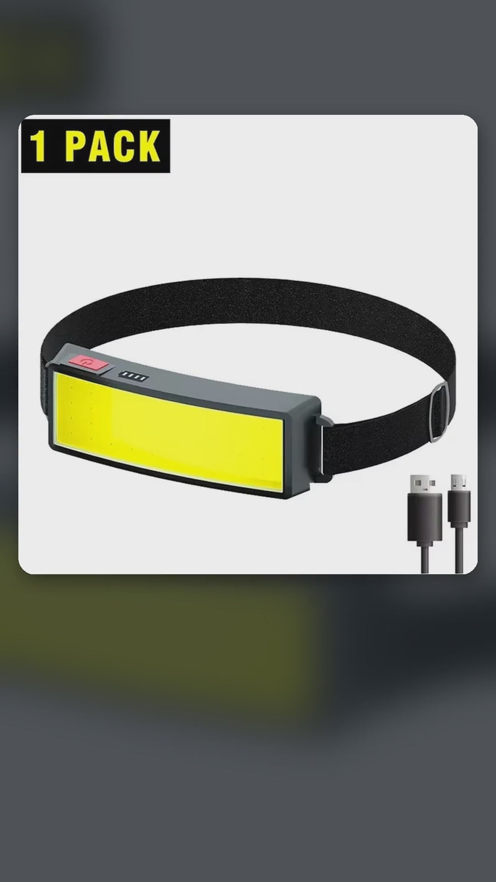 Rechargeable COB LED Headlamp – product video