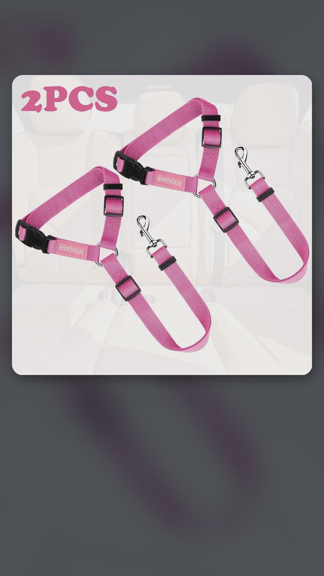 Dog Seat Belt for Car – product video